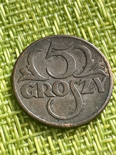 Польша 5 грош 1939 г