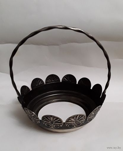 Ваза конфетница мельхиор