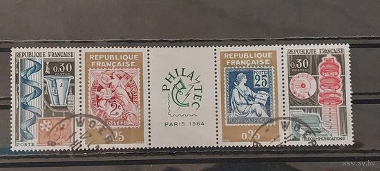 РАСПРОДАЖА ФРАНЦИЯ 1964г. Полная серия. Гаш.