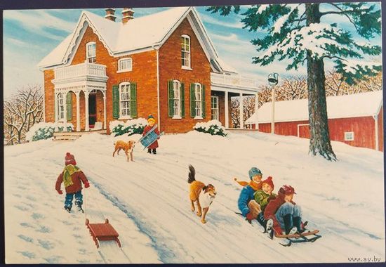 Сюжетная открытка. Латвия. 2014 г.