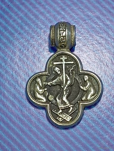 Крестик серебро 925 пробы .