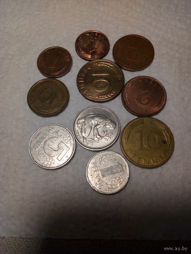 Германия.. сборный лот.. 10 штуки. без повтора.