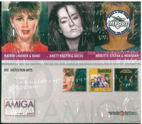 3CD Box-set Katrin Lindner & Band / Anett Kolpin & Datzu / Brigitte Stefan & Meridian - Die Grossten Hits (2007) Pop Rock, Ballad, New Wave, Synth-pop