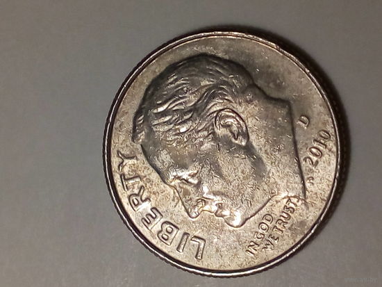 10 центов США 2010 D год