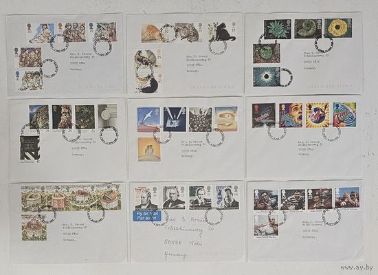 40.Pc. КПД. Великобритания. 1994-2000 гг. 60 шт. Прошли почту. (* см. описание)