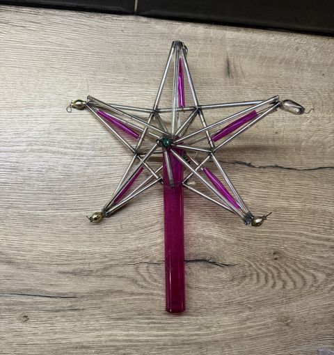 Звезда на елку из стекляруса верхушка СССР