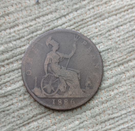 Werty71 Великобритания 1 пенни 1886 Виктория