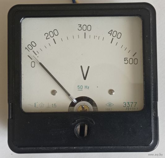 Вольтметр ~0-500V  50Hz. Исправный.
