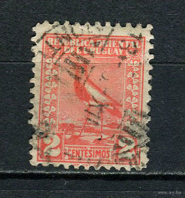 Уругвай - 1926/1927 - Южный чибис 2С - (есть тонкое место) - [Mi.329A] - 1 марка. Гашеная.  (Лот 48Dj)