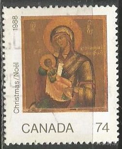 Канада. Рождество. 1988г. Mi#1112.