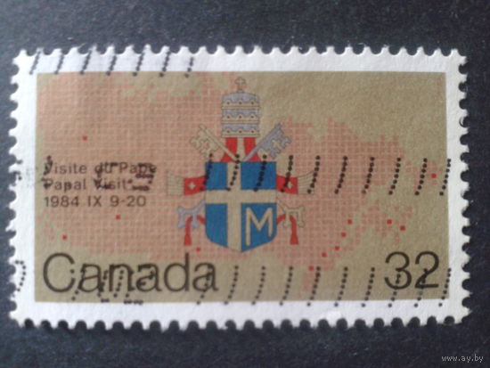 Канада 1984 герб Папы Иоанна-Павла 2