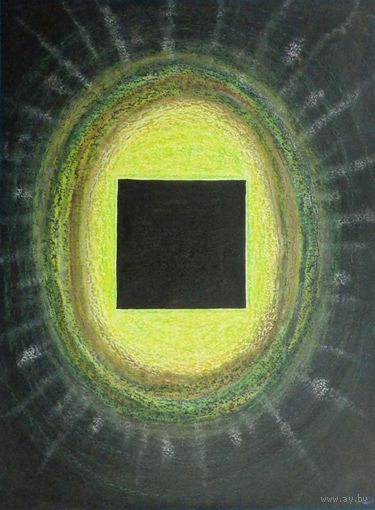 Кубъ, смешанная техника, бумага 2012, Котов Олег