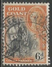 Золотой Берег. Король Георг VI. Сбор какао-бобов. 1948г. Mi#127.