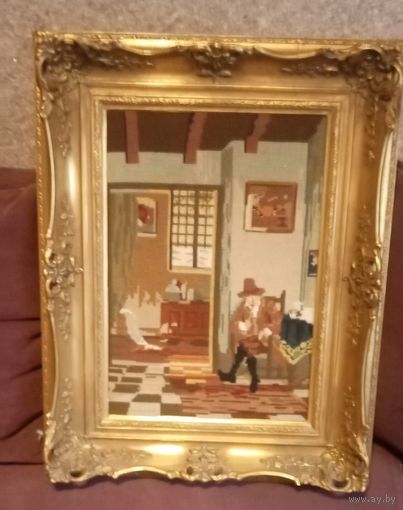Вышивка в шикарной раме.