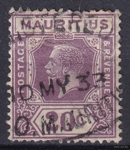 36.BrKM. Великобритания. Колонии. Маврикий. Георг V. Стандарт. 20C. 1927 г. Mi.#194.