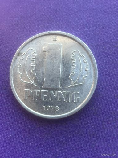 Германия ГДР 1 пфенниг 1978 A