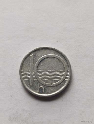 Чехия. 10 геллеров 1993 года. (4).