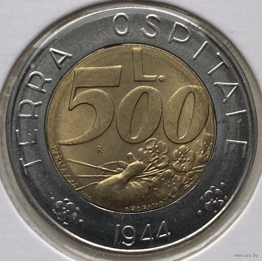 Сан-Марино 500 лир 1991 г. В холдере