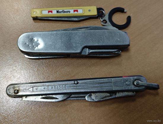 Лот - ножи перочинные. СССР и импорт. 3шт