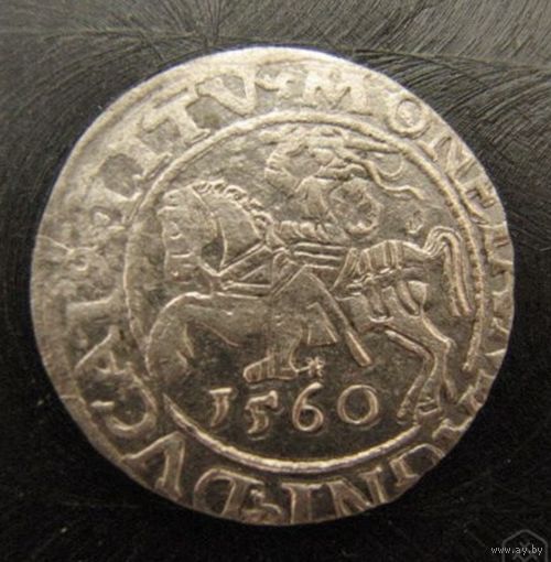 Полугрош 1560 Сигизмунд II Август, Великое Княжество Литовское, Поле в штемпельном блеске!