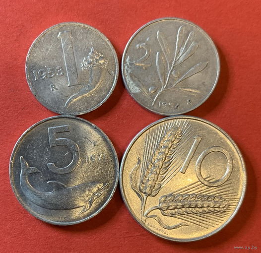 Италия 4 монеты