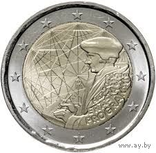 2 евро 2022 Италия 35 лет программы Erasmus UNC из ролла