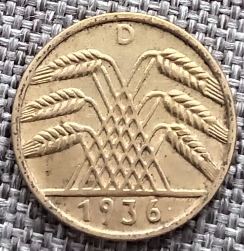 5 рейхспфеннигов 1936 D