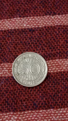 Германия 50 рейхспфеннигов 1928 D