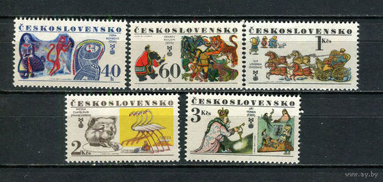 Чехословацкая Социалистическая Республика - 1977 - VI Биеннале иллюстраций детских и юношеских книг в Братиславе - [Mi. 2391-2395] - полная серия - 5 марок. MNH.  (Лот 99HG)-T41P40