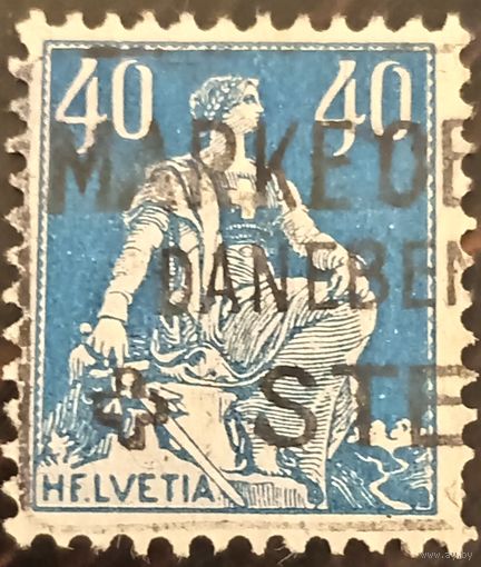 Швейцария 1921. Сидящая Гельвеция