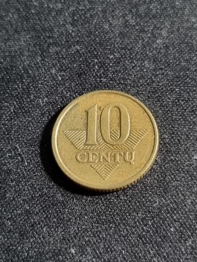 Литва 10 центов 2009