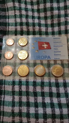 Швейцария проба евро комплект 2003
