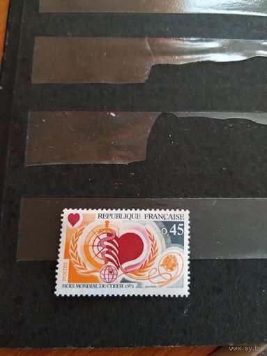 1972 Франция медицина чистая клей MNH** выпускалась одиночкой (2-1)