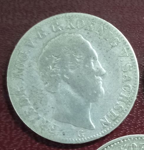 Саксония 1/6 талера 1843