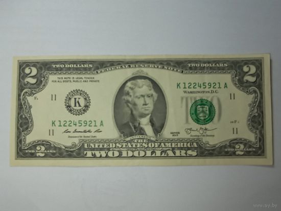 2 доллара США 2013 года . К . Даллас .