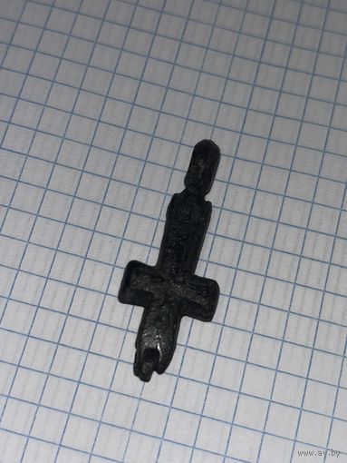 Крестик мощевик, с рубля, три дня