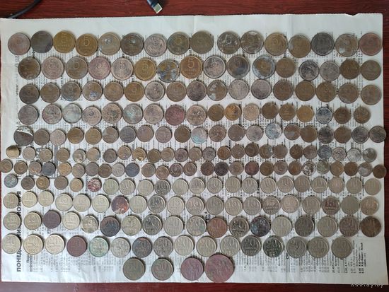 Монеты СССР 220 штук