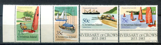 Рождественские острова (о-в Рождества) - 1983г. - 25 лет яхтклубу - 4 марки - полная серия, MNH [Mi 173-176]. #4-B6-Z-1-21