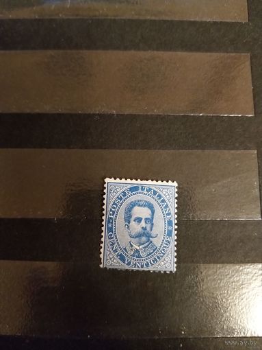 1879 Италия король Уберто 1 Мих 40 чистая без клея без дыр каталог Михеля оценка 590 евро итальянский каталог Сассоне 600 евро большая скидка (3-8)