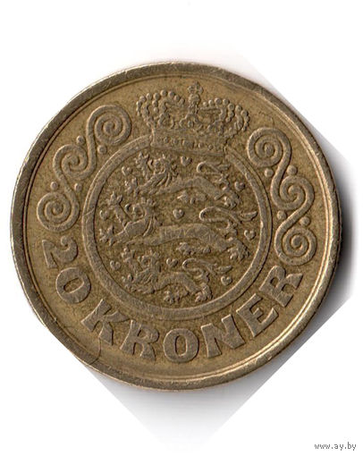Дания. 20 крон. 1990 г.