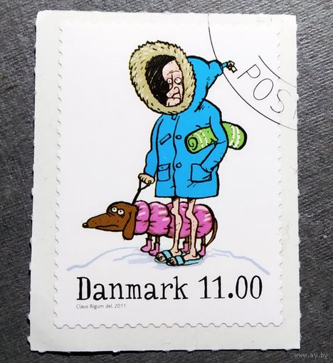Марка Дания 2011 год Зима
