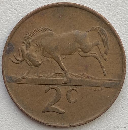 ЮАР 2 цента 1984 г.