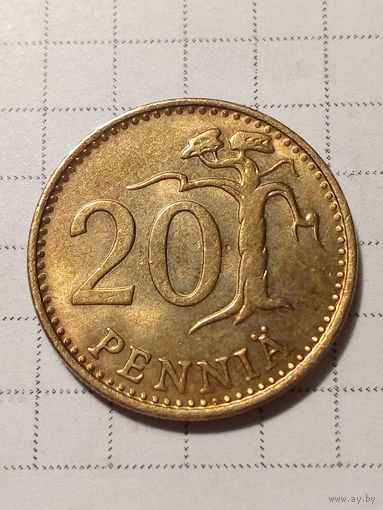 20 пенни Финляндия 1981 год