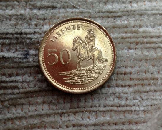 Werty71 Лесото 50 лисенте 1998 центов Всадник 1 2
