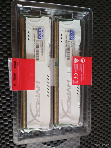 Оперативная память GOODRAM DDR3 PC3-10600 2GB 128x8 (GR1333D364L9/2G) 2x2Gb, DDR3