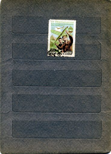 СССР, 1951, ДОСААФ , 1м,  гашен