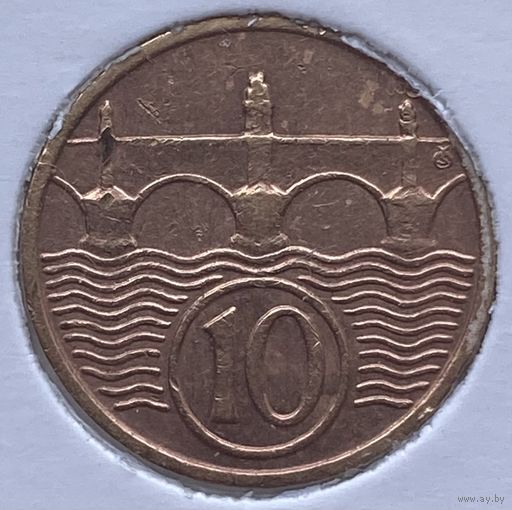 Чехословакия 10 геллеров 1937 г. В холдере