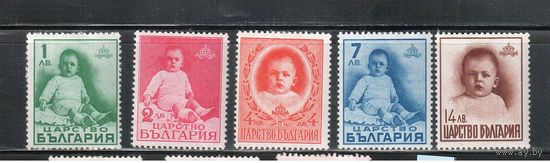 Болгария-1938, (Мих.340-344), *  ,  Принц Симеон, (полная серия)