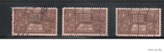 США-1948, (Мих.585), гаш. , Соглашение с индейцами(одиночка),цена за 1 м на выбор