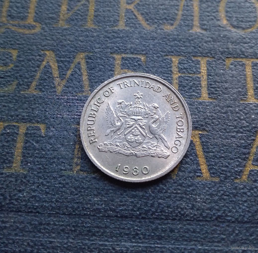 10 центов 1980 Тринидад и Тобаго Без отметки монетного двора #01 aUNC